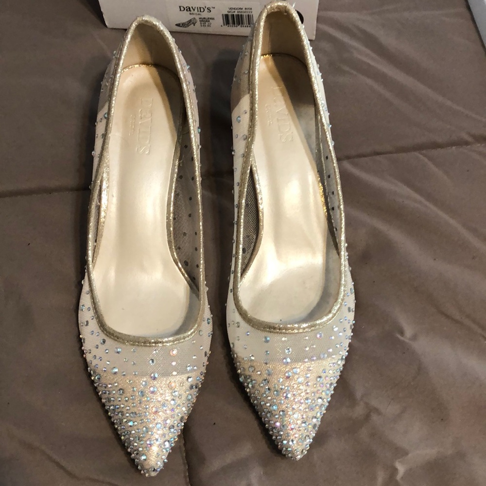Gold shoes